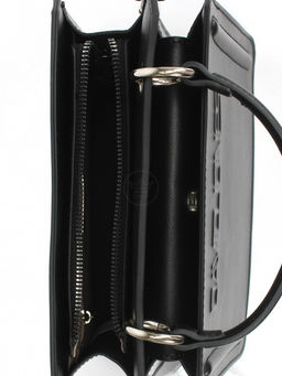 Сумка женская искусственная кожа DJ-CM 7274-BLACK, 2отд, плечевой ремень, черный SALE 263162 - Adelia фото 8