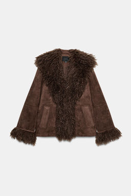 DOUBLE-FACED FAUX FUR JACKET - Zara фото 8