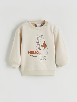 Winnie the Pooh Bask?l? Erkek Bebek Sweatshirt ve E?ofman Alt