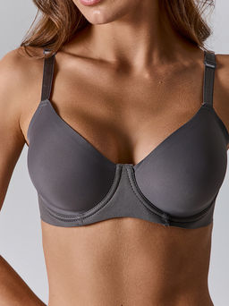 Бюстгальтер макси женский серый