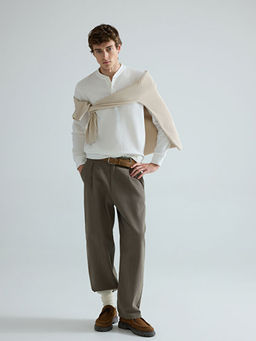 Bisiklet Yaka Erkek Sweatshirt