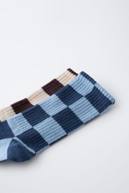 2-PACK OF CHECKERBOARD SOCKS - Zara фото 2