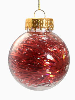 Ёлочные игрушки Мелодия ассорти люкс, шары новогодние, d=6 см, набор 24 шт., бело-красный - Зимнее волшебство фото 9