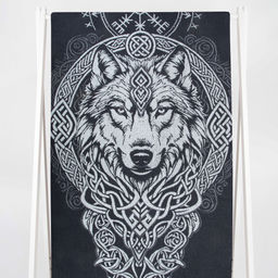 Полотенце махровое 6с102.411ж1 Тотем ВОЛК(антрацит) 67х150см