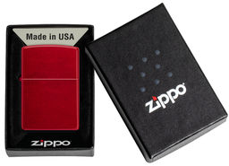Зажигалка ZIPPO с покрытием Красное карамелизированное яблоко | Candy Apple Red 21063  фото 6
