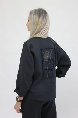 Жакет Лен 100% - Елецкие узоры фото 6