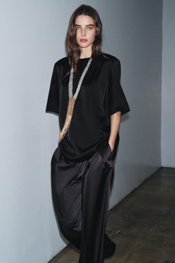 ZW COLLECTION TOP WITH SHOULDER PADS - Zara фото 3