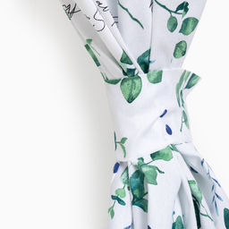 Шторы для кухни Доляна Eucalyptus 150*180 см- 2 шт, подхваты - 2 шт, 164г/м2, 100% хл  фото 6