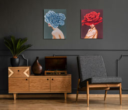 Кристальная (алмазная) мозаика ФРЕЯ ALPD-086 на подрамнике Голубая гортензия 30 х 40 см