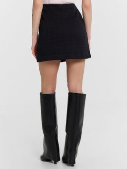 ЮБКА ЖЕНСКАЯ клетка на черном 152805 - Mark formelle фото 5