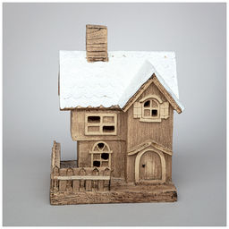 ФИГУРКА ДОМИК С LED-ПОДСВЕТКОЙ 15*13*20 СМ