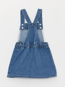 Basic Cep Detayl? K?z Bebek Jean Elbise ve K?lotlu ?orap - Waikiki фото 3