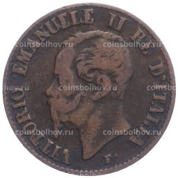 Монета 1 чентезимо 1861 года M Италия