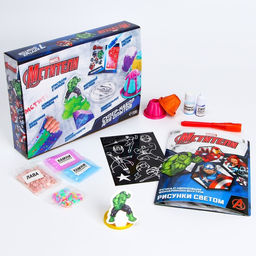 Набор для опытов Большой набор опытов,7 крутых опытов, 7 в 1, Мстители - Marvel фото 2