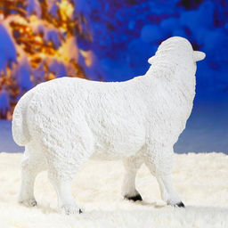 Садовая фигура из полистоуна «Овечка», 33 см