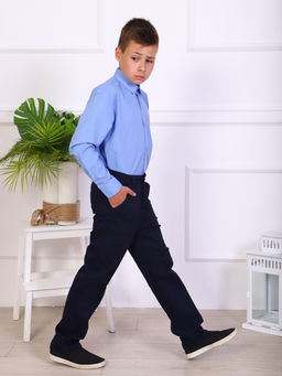 Брюки чиносы Александр синий - Ладошки фото 11