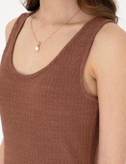 Kahverengi Slim Fit _rme Elbise