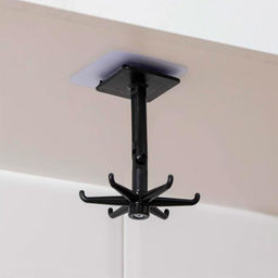 Крючок для ванной, органайзер для кухни, 6 крючков, черный - Kingston фото 3