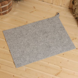 Коврик для бани Эконом, 38 х 52см, войлок, светло-серый