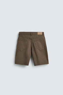 BERMUDA DENIM REGULAR FIT / Marr?n