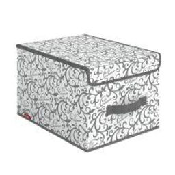 VAL CG-BOX-LM Короб стеллажный с крышкой, большой, 30*40*25 см, CLASSIC GREY, шт