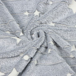 Плед светящийся Casa Conforte Stella 100х150см, серый, фланель 190 гр/м, пэ100%  фото 5