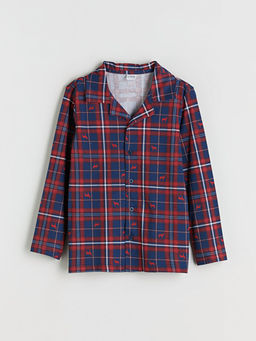 G?mlek Yaka Erkek ?ocuk Pijama Tak?m?