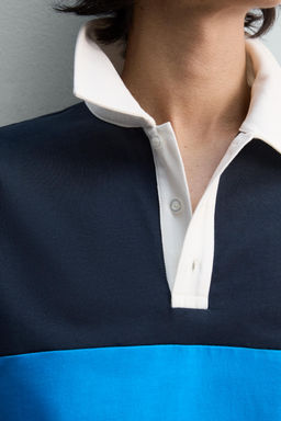 REGULAR FIT COLOUR BLOCK POLO SHIRT - Zara фото 17