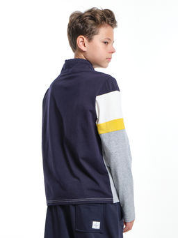 Джемпер (лонгслив) UD 7539 триколор - Mini maxi фото 7