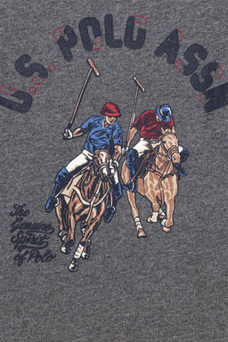 Пижамный комплект антрацитового меланжа для мальчика Неожиданная скидка в корзине - U.s. polo assn фото 6