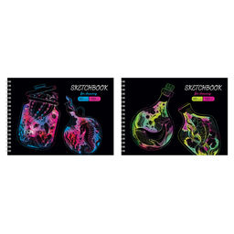 Скетчбук А5 60л. 120г/м, карт.обл. на спир. "Imagine" (СА560гр_57143, BG)