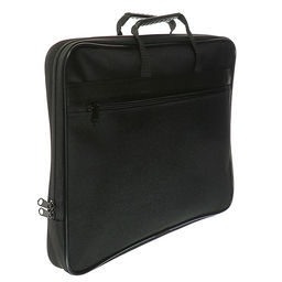 Папка с ручками текстильная А4, Calligrata «Офис», для бумаг, для офиса, 365×290×30 мм, 1Ш41, черная