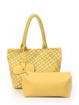 LACCOMA сумка СУ1033-мультицвет желтый эко кожа хлопок  фото 4