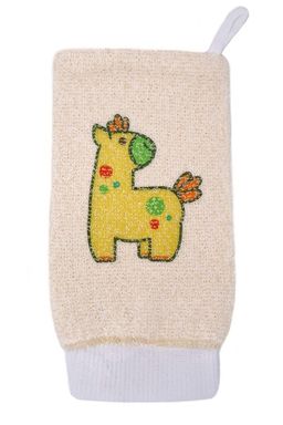 VIVAL Мочалка детская рукавица из хлопка с рисунком  фото 7