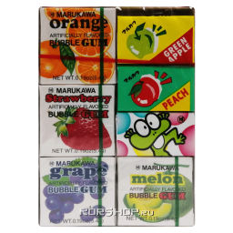 Жевательная резинка Ассорти 7 вкусов Marukawa, Япония, 36,6