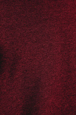 Basic Bordo Oversize/Genis Kesim Dokulu Waffle K?sa Kol T-Shirt TMNSS22TS00049