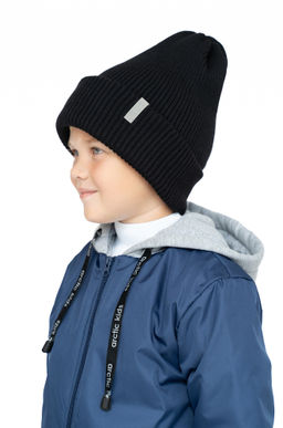 Шапка вязаная черная