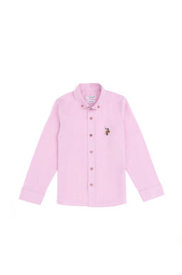 Фиолетовая базовая рубашка с длинным рукавом для мальчика Неожиданная скидка в корзине