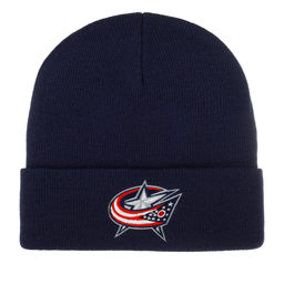 Шапка AMERICAN NEEDLE арт. 21019A-CBJ Columbus Blue Jackets Cuffed Knit NHL (темно-синий)