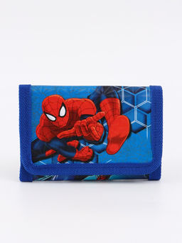 Кошелек детский на липучке  синий 9×9×1