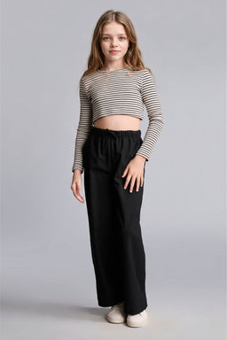 Wide Leg Pantolon K_z _ocuk - Defacto фото 2