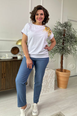 Джемпер Rumoda 2132 белый  фото 6