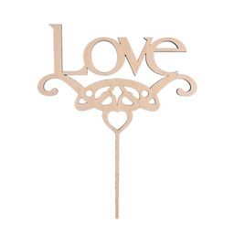 Заготовка для декорирования Mr. Carving ВД-106 Украшение для торта Love фанера 18 х 22 х 0.4 см