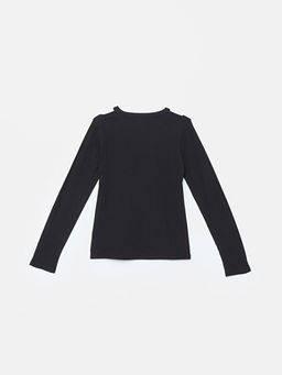 Bisiklet Yaka K?z ?ocuk Ti??rt