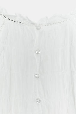 SMOCKED ROMANTIC SHIRT - Zara фото 9