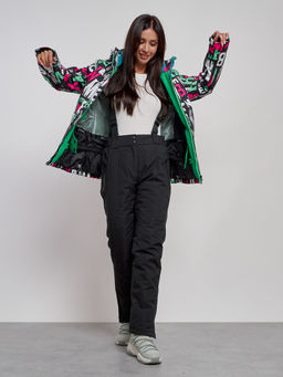 Горнолыжная куртка женская зимняя черного цвета 22302Ch - Chunmai фото 10