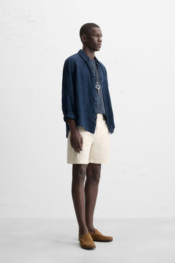 PLEATED REGULAR FIT BERMUDA SHORTS - Zara фото 23