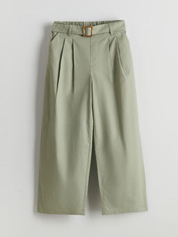 Beli Lastikli Pileli K?z ?ocuk Pantolon