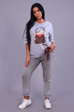 Футболка Натали 24884 оверсайз из кулирки пенье с лайкрой фото 12