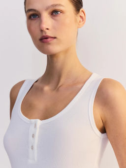 Топ в рубчик на пуговицах ZR2605013403-2 / Zarina  фото 6